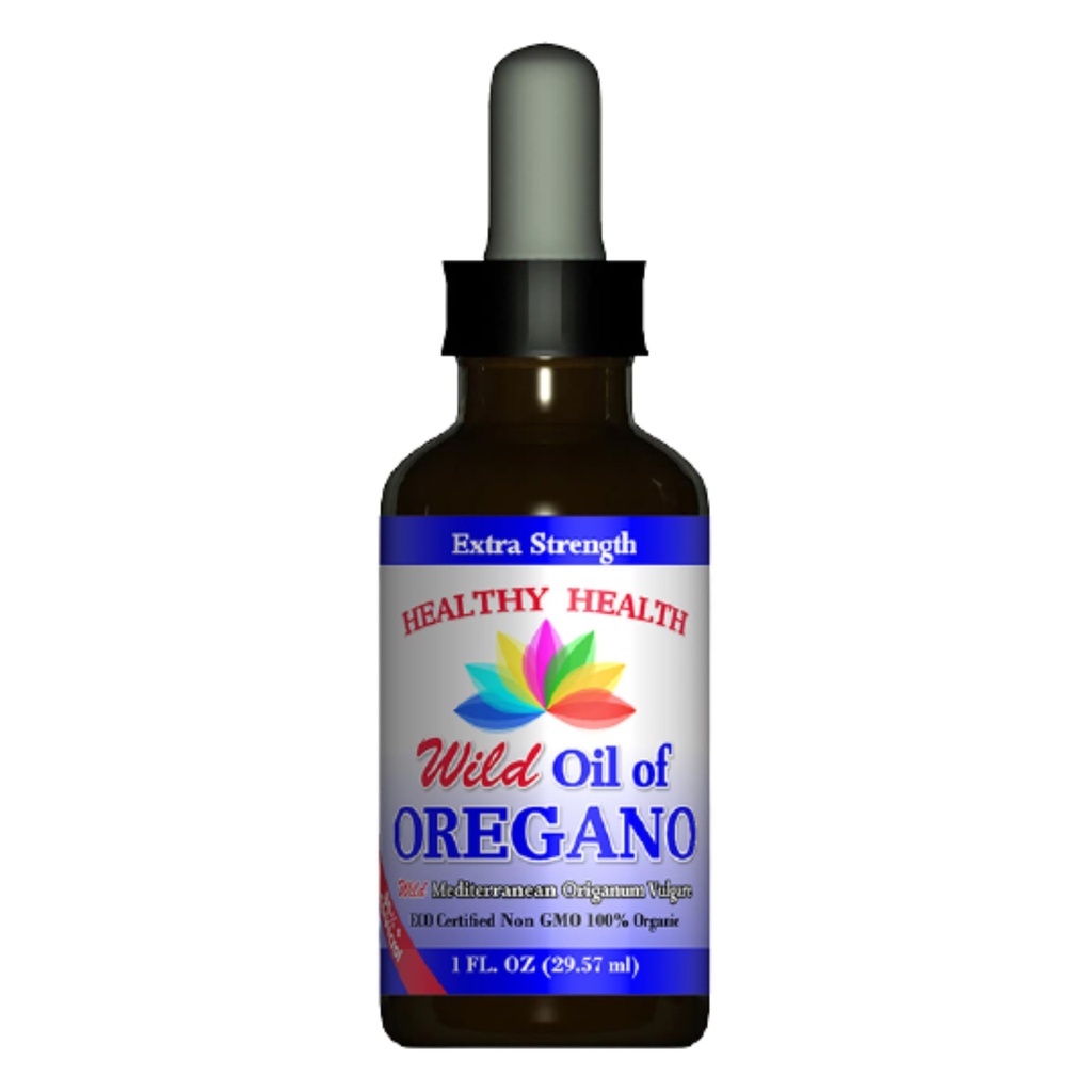 Huile d'Origan - Méditerranée sauvage - ECO Certifié Bio Extra Strength 83% Carvacrol, Liquide, Immune Support, Vegan, Aceite de Origan, Non OGM 1 fl. OZ