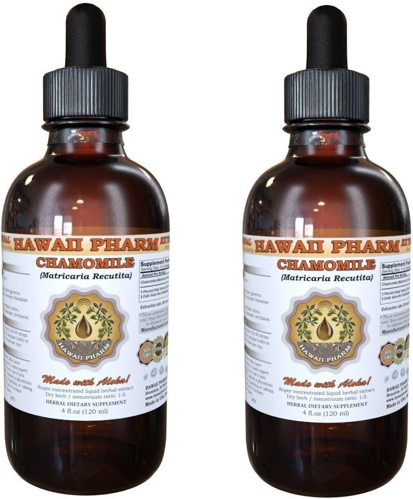 Extrait liquide de camomille, camomille organique (Matricaria Recutita) Supplément de teinture 2x2 oz