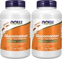 MAINTENANT Suppléments, Glucomannan (Amorphophalus konjac)575 mg, 180 capsules de dénombrement (paquet de 2)