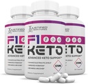 (3 Pack) F1 Keto Pills 1275MG nouvelle et améliorée formule contient vinaigre de cidre de pomme extra huile d'olive vierge poudre de thé vert feuille 180 Capsules
