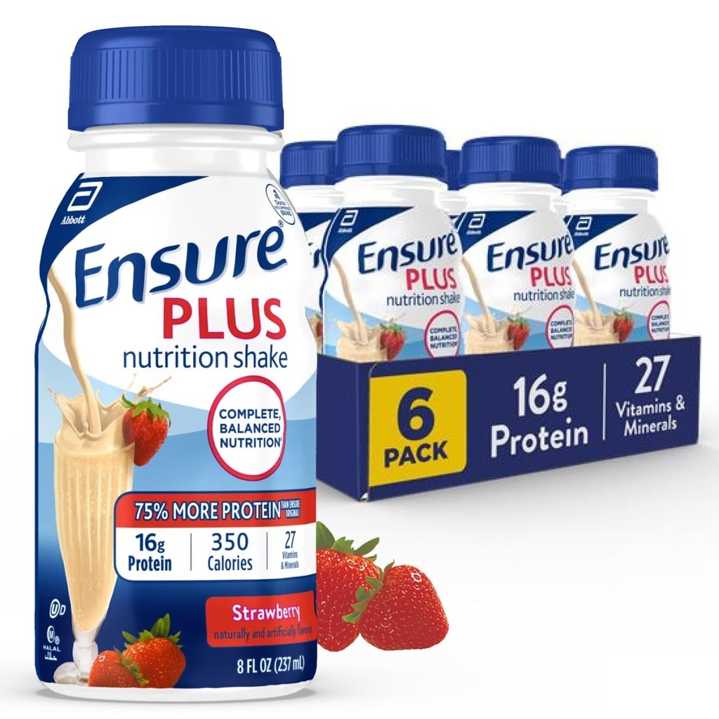 S'assurer plus de la nutrition des fraises Secouer le repas Secouer le repas Prêt à boire Secouer 16g Protéines et 27 Vitamines et minéraux