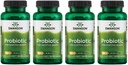 Swanson Probiotique pour la santé digestive GI Tract Immune Soutien aux voyageurs Soutien 20 milliards UFC avec prébiotique FOS 60 Capsules de légumes (4 pack)