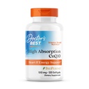 Le meilleur CoQ10 à haute absorption de docteur avec supplément BioPerine - Coenzyme Q10 Softgels pour la santé cardiaque et le soutien antioxydant, naturellement fermenté CoQ10 100mg pour les femmes et les hommes, non OGM - 120 Softgels