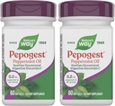 Nature's Way Pepogest Peppermint Oil, Soothes Occasional Gastrointestinal Discomfort*, 60 Softgels (Pack of 2)