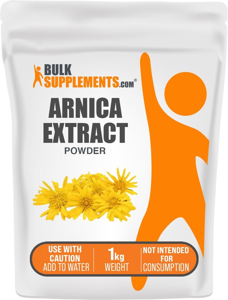 BulkSupplements.com Poudre d'extrait d'Arnica - Supplément à base de plantes, de fleurs d'Arnica séchées, portions vary par utilisation, 1kg (2,2 lbs) (paquet de 1)