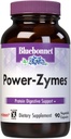Bluebonnet Nutrition Power-Zymes, Soutien digestif aux protéines*, sans soja, sans gluten, sans lait, 90 capsules végétales, 90 portions