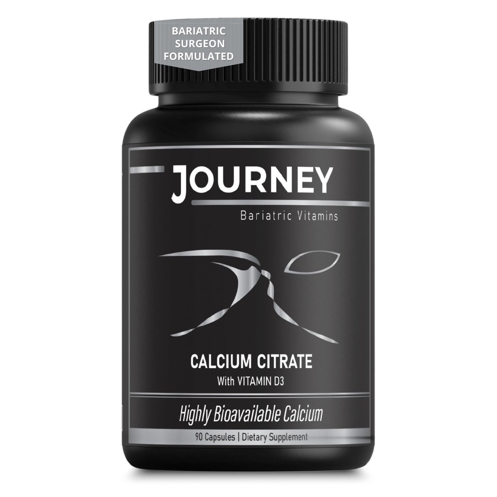 Voyage Capsules de calcium bariatrique avec la vitamine D3-
