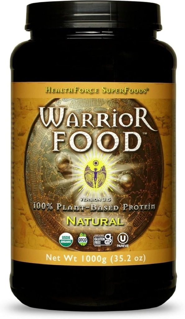 SOINS DE SANTÉ SUPERFOODS Warrior Food Protien Poudre - Saveur naturelle - 1000 grammes