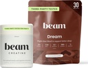 Beam Dream Sleep Powder & Creatine Bundle, troisième partie testé aide au sommeil naturel et supplément de récupération avec micronize créatine monohydraté, poudre de créatine pure non aromatisée pour la force musculaire, énergie