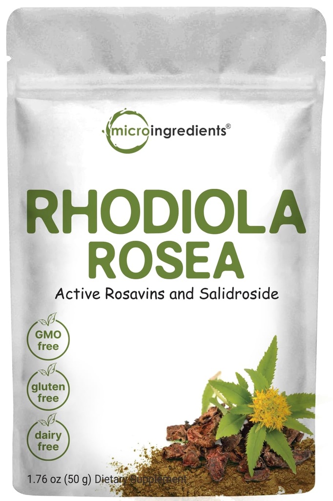 Micro-ingrédients Extrait de racine de roquette de Rhodiola biologique, poudre de 50g.
