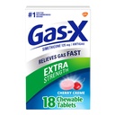 Comprimés laxatifs de soulagement de la nuit Dulcolax, Bisacodyl 5 mg, 50 Comprimés de décompression et gaz-X d'une force supplémentaire Comprimés de décompression de gaz à mâcher, Siméthicone 125 mg, Saveur de cerise - 18 Comprimés de décompression