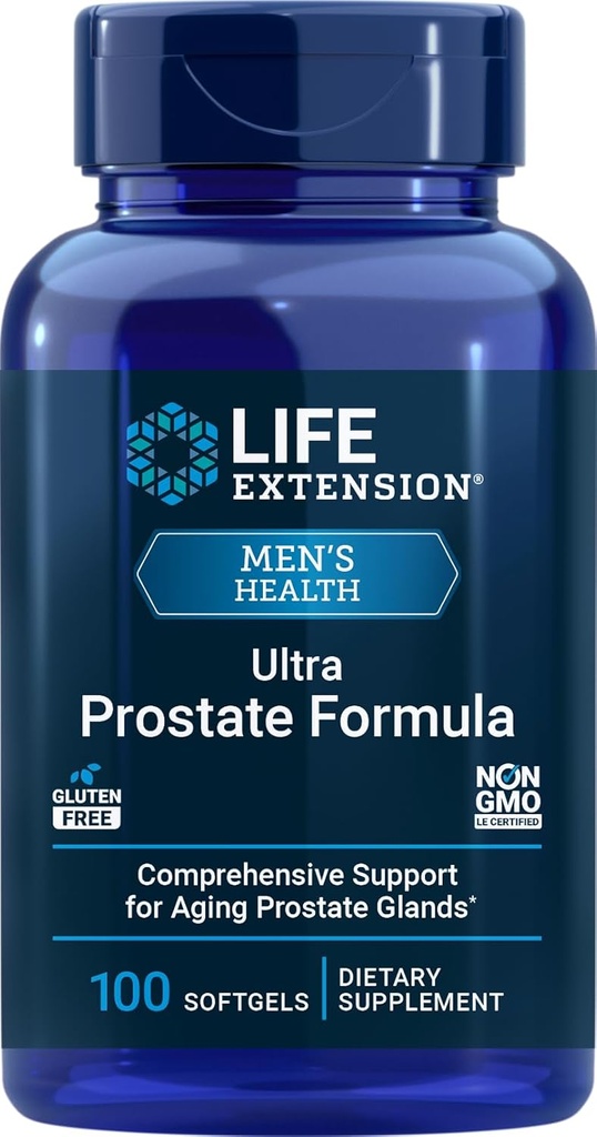 Life Extension Ultra Prostate Formula, 100 Softgels, Supplément naturel pour les hommes