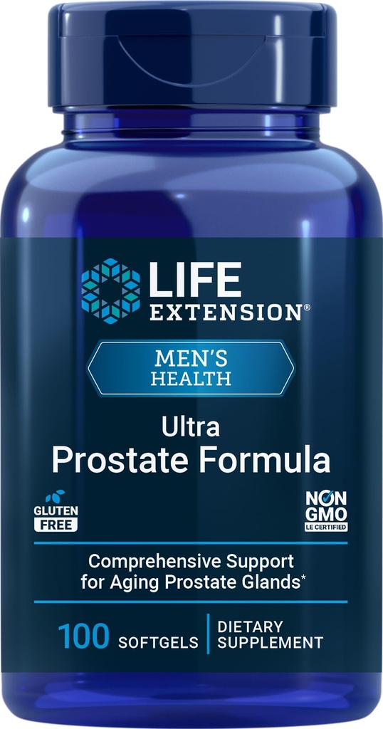 Life Extension Ultra Prostate Formula, 100 Softgels, Supplément naturel pour les hommes