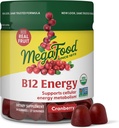 Megafood Vitamine B12 Énergie Gommies - Vegan - Avec des vitamines méthyl B12 pour soutenir la production d'énergie cellulaire - Cranberry - Supplément quotidien de vitamine B12 - USDA Organic - 70 Gommies, 35 portions