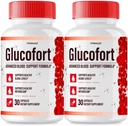 (2 packs) Glucofort, gélules de formule avancée de soutien du sang Max