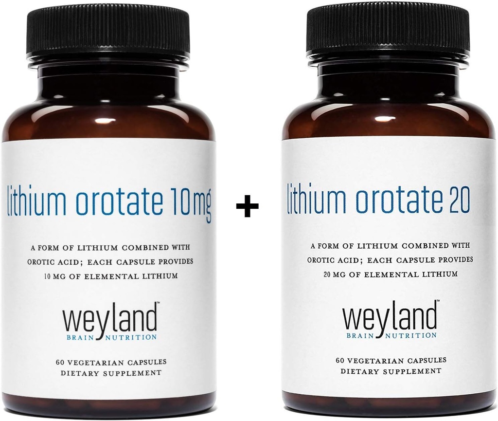 Orotate de lithium 10mg + Orotate de lithium 20mg