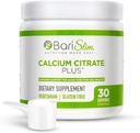 BariSlim Bariatric Calcium Citrate Plus Poudre - Formulée pour les patients après une chirurgie de perte de poids - Soutien maximal pour la fonction osseuse et la santé - Digestion facile et absorption de 600 mg (30 portions)