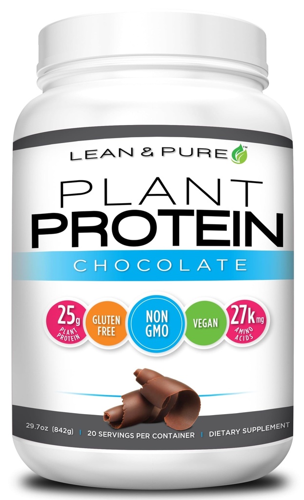 Protéines végétales maigres et pures, 25g de protéines, non OGM, végétaliens, sans gluten.