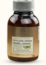 Capsules de nettoyage digestif - 1200mg Psyllium, Senna, Fenouil, Extrait de gingembre - 60 Compte, complément de soutien naturel digestif et de santé, doux Bowel Movement Aid - Vegan Formula for Balanced Gut Health