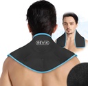RETIX Neck Ice Wrap Ice Pack pour le cou et les épaules, thérapie pour la promotion de la flexibilité et de la mobilité, packs gel froid chaud réutilisable pour post-entraînement, noir