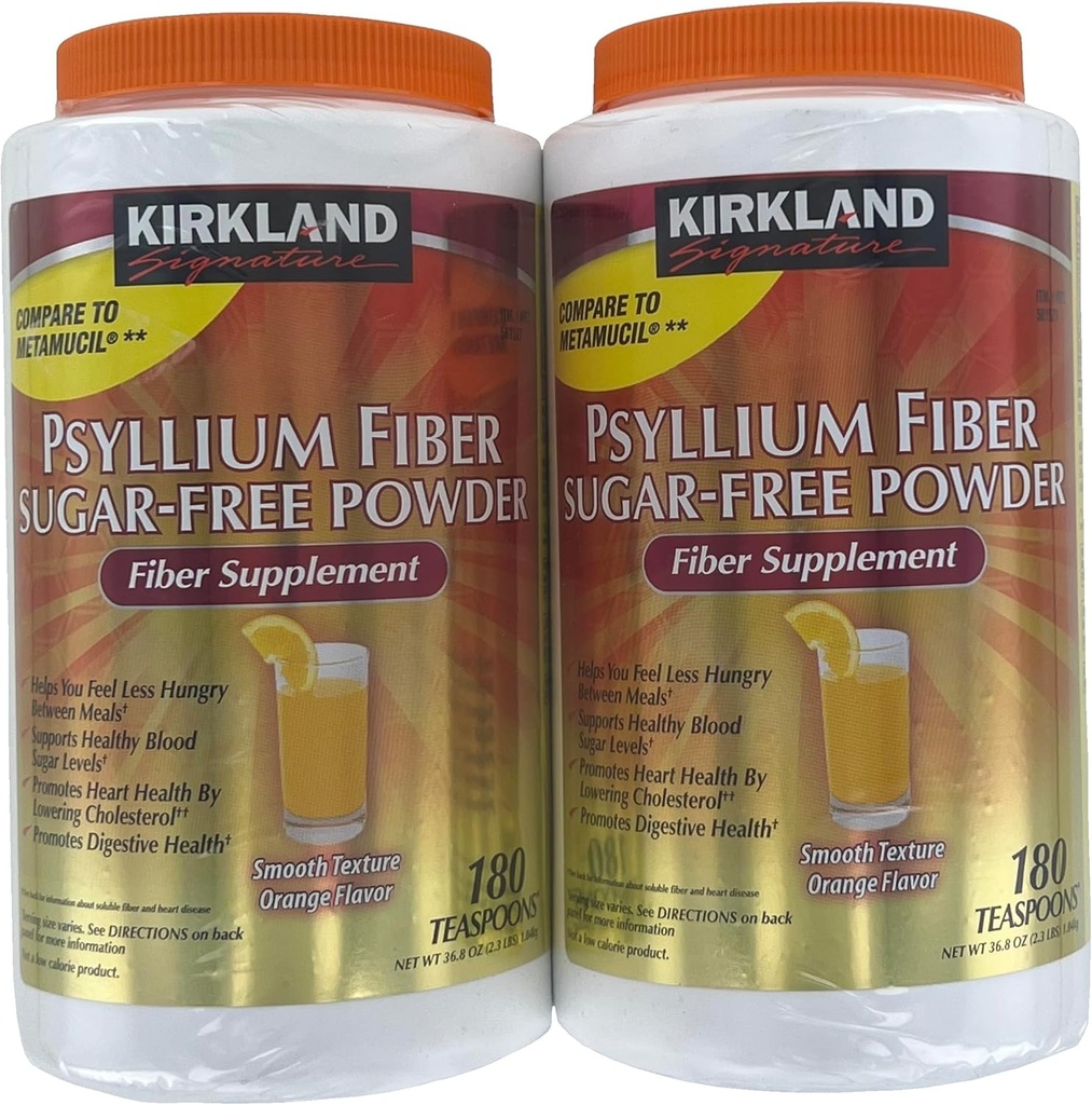 Kirkland Signature Sugar-Free Psyllium Fiber Supplement Powder, 360 DosesQ