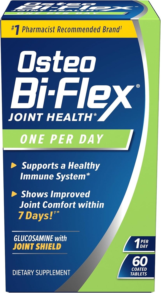 Osteo BiFlex Un par jour glucosamine joint Shield complément alimentaire, aide à renforcer les articulations, 60 comte