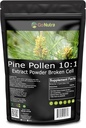Go Nutra Pine Pollen Powder | Wild Harvested & Broken Cell Wall | Pure 10:1 Pine Pollen Extract, Antioxidant-Rich & Androgenic | Supports Health, Energy | Vegan, Non-GMO, Gluten Free | 6 Ounce