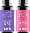 Happy Healthy Hippie Vaginal Probiotiques pour les femmes et aller avec le soutien de la ménopause flux