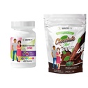 BariatricPal 30 jours Bariatric Vitamine Bundle (Multivamine ONE 1 par jour! Mâcher avec 45mg de fer - Mélange de baies et de citrate de calcium Mâches douces 500mg avec probiotiques - menthe de chocolat)