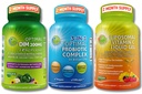 Ensemble de soutien hormonal, digestif et immunitaire - DIM 200mg avec BioPerine® et aliments entiers crucifères + Vegan 3-en-1 Probiotique 50 Million CFU + Vitamine liposomique C 1100mg avec cerise acérola - Pas de remplissage