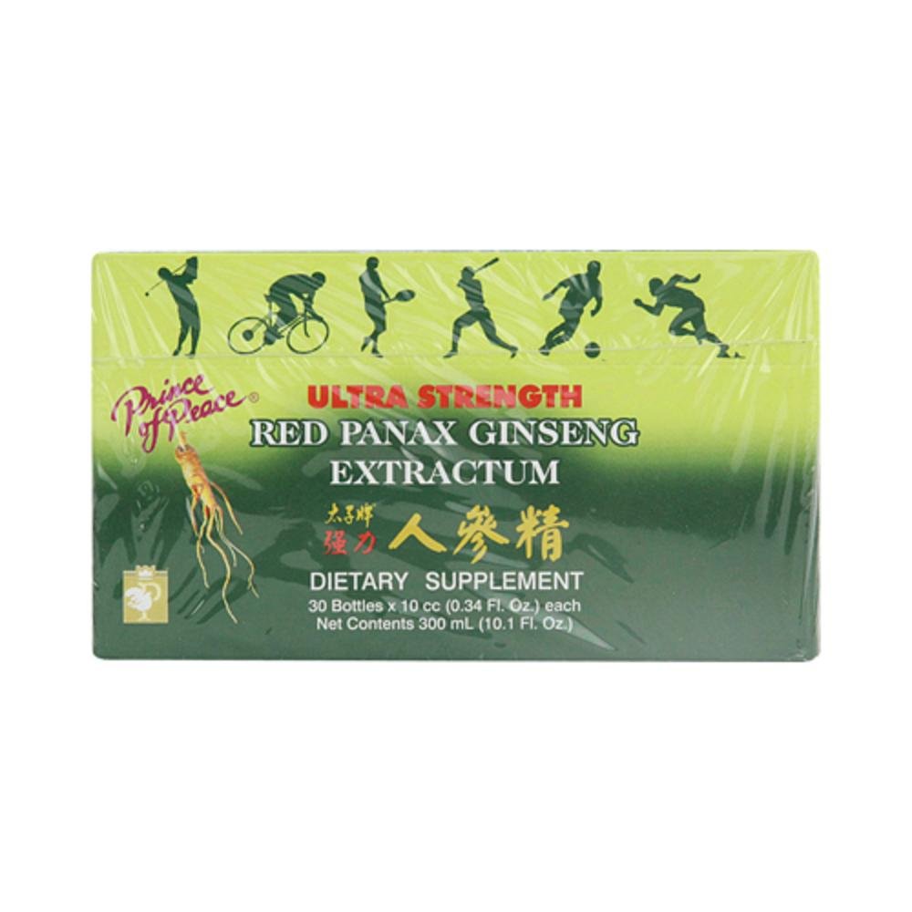 Prince of Peace Ultra Streng Red Panax Ginseng Extrait 10 cc flacons -- 30 flacons