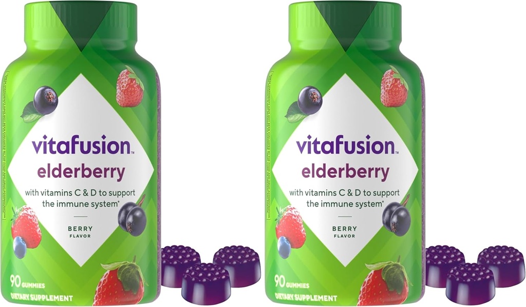 Vitafusion Gummy Vitamines, 90ct Gummy Vitamines, Chewables, 90 Compte (paquet de 2)