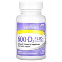 21st Century Calcium 600 Plus D Plus Minerals Caplets, 120Count (27498)