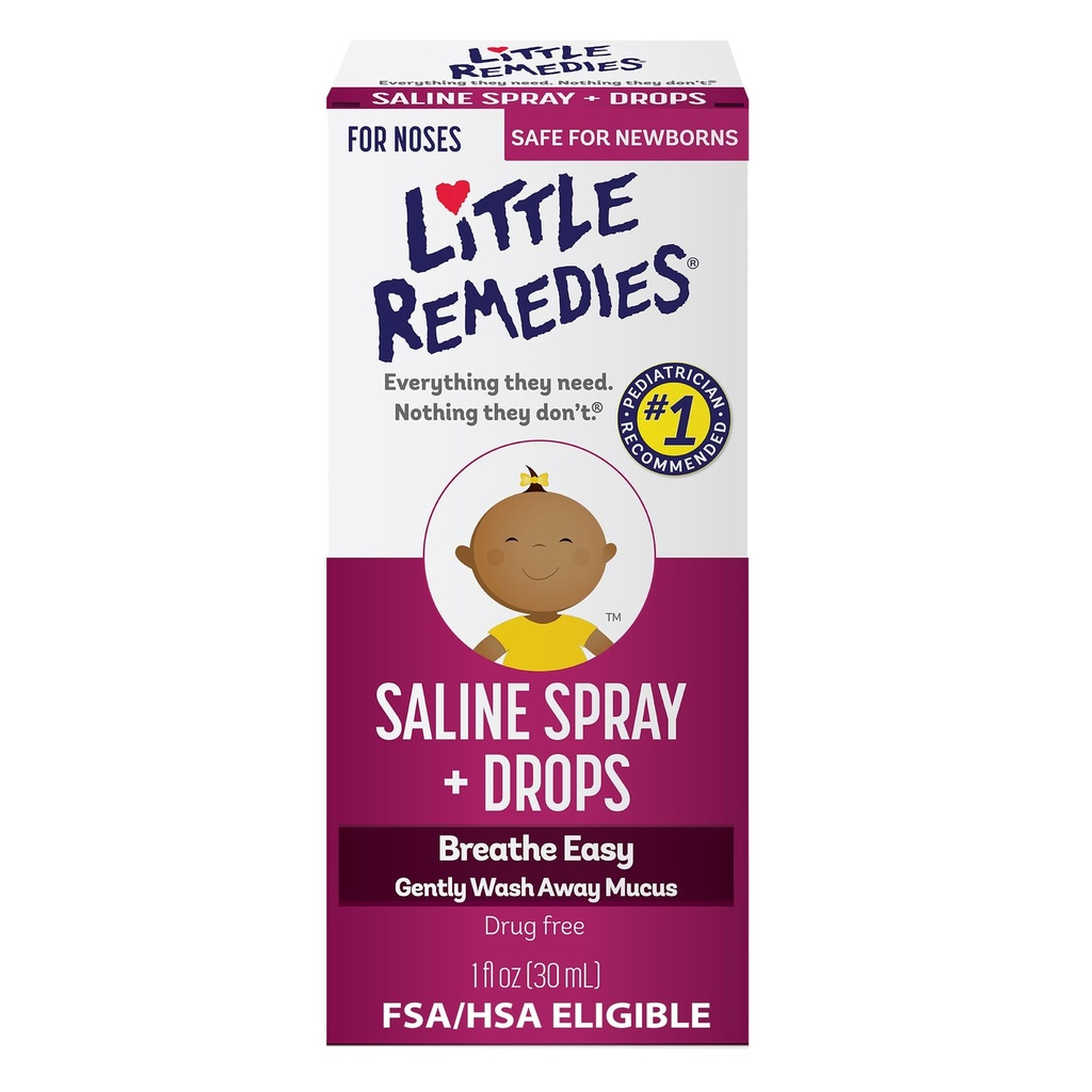 Petites gouttes de pulvérisation Saline, 1 Fl Oz