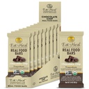 EatToHeal Chocolate Chip Real Food Bar - Organic Vegan Healthy Gluten sans barres protéinées - Bar de remplacement de repas à faible teneur en sucre, non OGM, jamais cuit au four, base végétale - conçu pour profiter, pas assis sur des étagères