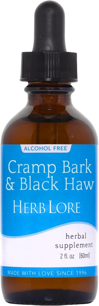 Teinture de crampes de lore d'herbes et de pattes noires – Supplément de crampes menstruelles liquides sans alcool pour périodes Crampes, tension musculaire et soutien utérin (2 fl oz)