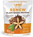 Laird Superfood Renouveler la poudre de protéines à base végétale, 19 Grams Protéines, Vegan avec Sasha Inchi Protéine de graines, quatre champignons fonctionnels, sans réserve, sans gluten, sans lait, 16 oz. Sac