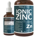 Zinc liquide ionique – Approvisionnement de 8 mois, Dosage réglable pour les adultes – Haute absorption, végane, bouteille de verre – soutient le système immunitaire, le cerveau et la santé thyroïde – supplément minéral essentiel (2 oz)