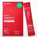 Poudre de vitamine C liposomale, Packets aromatisés sans sucre pour les adultes, 500mg Supplément de soutien immunitaire sur la route, puissant antioxydant, Booster d'énergie- 30x Packets, Saveur de fruits tropicaux