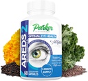 Parker Naturals Santé optimale des yeux Suppléments vitamines et minéraux, suppléments oculaires et vitamines pour la vision avec vitamine C et E, Lutéine et Zeaxanthin Suppléments, 60 capsules