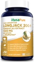 NusaPure Longjack Tongkat Ali 260 000mg 150 Veggie Caps (non-OGM, sans gluten) Biopérine
