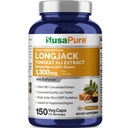 NusaPure Longjack Tongkat Ali 260 000mg 150 Veggie Caps (non-OGM, sans gluten) Biopérine
