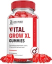 Laboratoires justifiés Vital Grow XL Performance Gummies 1000MG Formule avancée formulé avec ACV grenade Beet Juice Poudre B12 Vegan Non OGM 60 Gummys