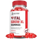 Laboratoires justifiés Vital Grow XL Performance Gummies 1000MG Formule avancée formulé avec ACV grenade Beet Juice Poudre B12 Vegan Non OGM 60 Gummys
