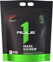 Règle 1 Gaineur de masse - Formule de gain de poids haute-Calorie avec 1,220+ Calories, 250g+ Mélange complexe de glucides, 40g Protéine tout-whey par portion (16 portions, fudge de chocolat)