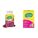 Probiotique quotidien Culturelle pour les enfants + Gommies de fibre de Veggie (Âges 3+) - 60 Count & Kids Probiotique quotidien à croquer pour les enfants, 3+ ans, 30 Count