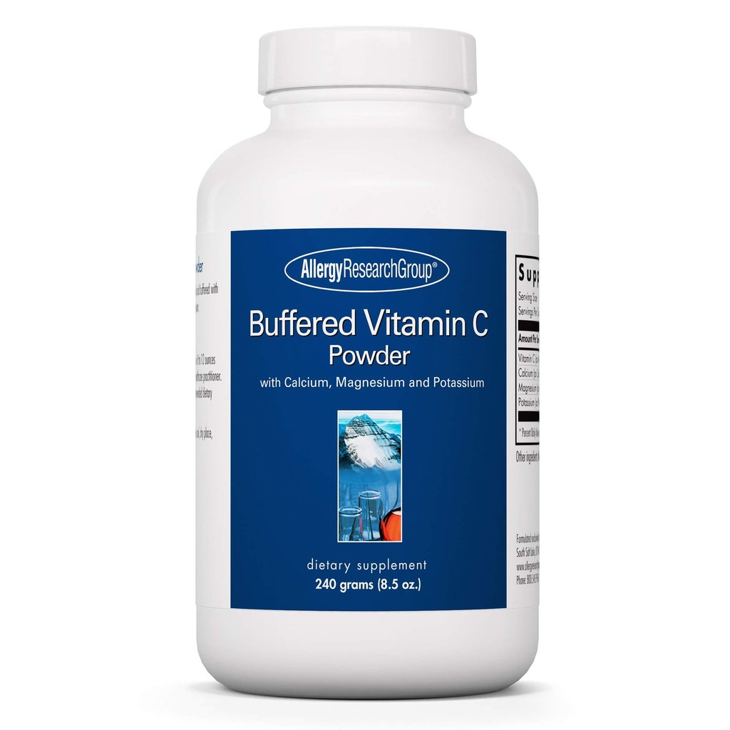 ARG Buffered Vitamin C Powder - Buffered Vitamin C for Antioxidant & Immune Support - Ascorbic Acid with Calcium, Magnesium & Potassium - Non-GMO & Gluten-Free - 102 Servings - 8.5 oz