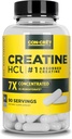 Con-CRET Creatine HCl Capsules de support d'énergie musculaire, cognitive et cellulaire