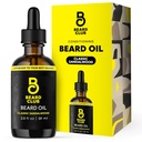 L'huile de barbe du club de la barbe pour les hommes - Huile de barbe naturelle en bois de sandale classique de 2oz avec des huiles de castor et ambre - Reconditionneur de barbe et de moustache - Hydrates, assouplis et apaise la peau sèche - renforce les follicules capillaires