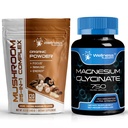 WELLNESS LABSRX Poudre de champignons 2000mg - Capsules de glycinate de magnésium - 750mg